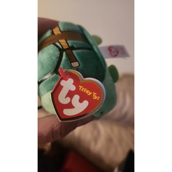 TMNT Set of 4 Teeny Ty Beanie Babies 2016 Plush Ninja Turtles W/ Tags Like New - Picture 9 of 9